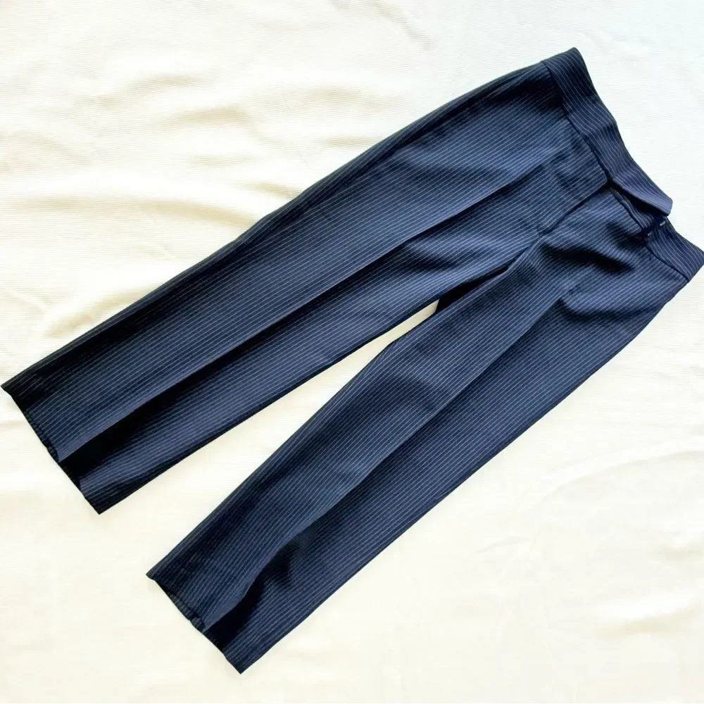 Tahari Womens Petite Jacket Pants Set Striped Office Casual Short Sleeve 4P - Picture 5 of 6